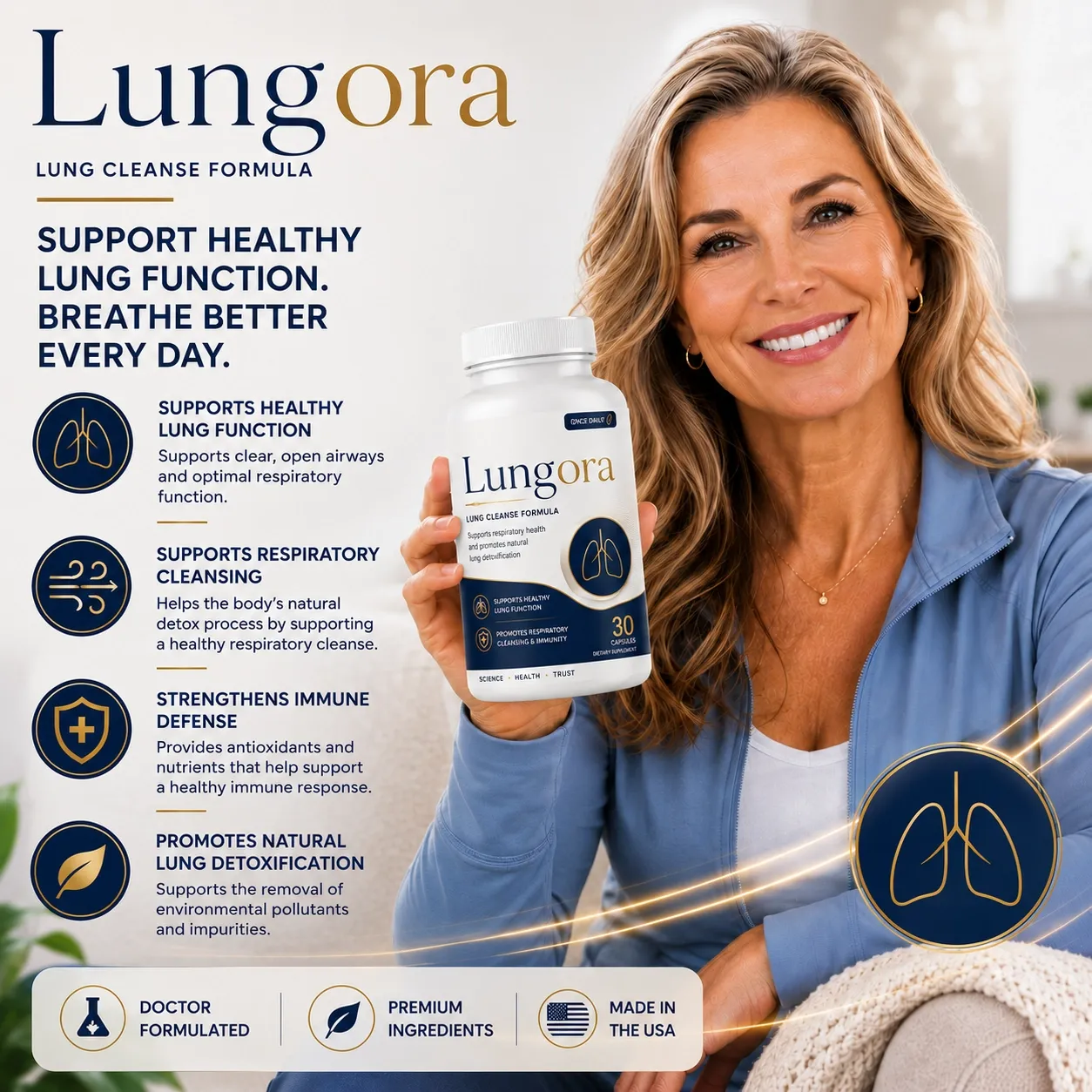 Lungora as part of a daily wellness routine for adults