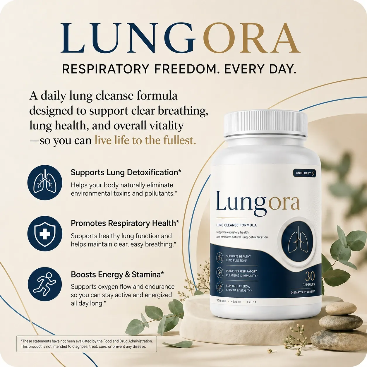 Lungora daily lung support capsules